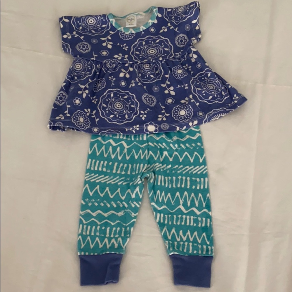 Indigo Bandana Top & Pant Set
